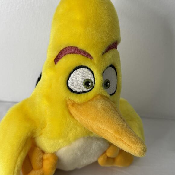 Angry Birds Chuck Yellow Bird Plush Stuffed Toy Commonwealth 2016 Rovio - Picture 3 of 7